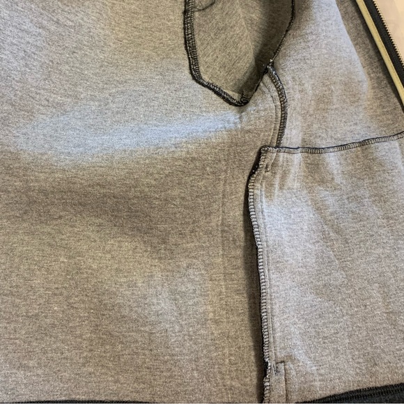 Banana Republic Gray Zip Collared Sweatshirt Material Jacket Like New Sz S - Picture 6 of 7